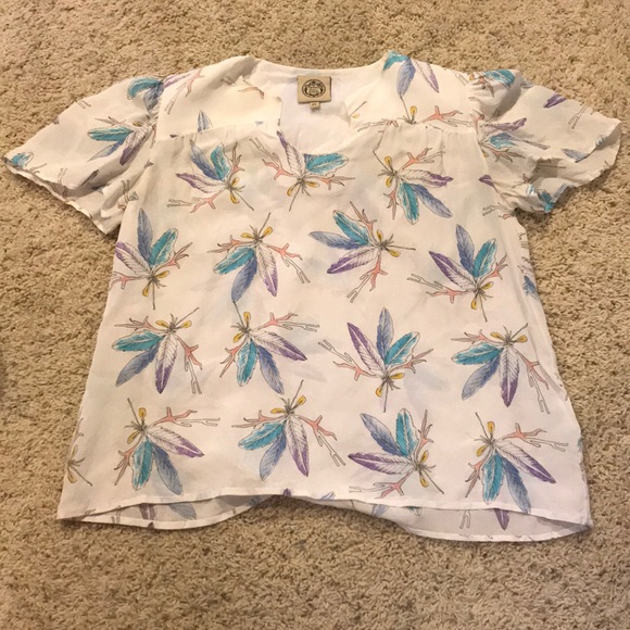 Family Affairs XS Sheer Floral Blouse - Picture 1 of 8